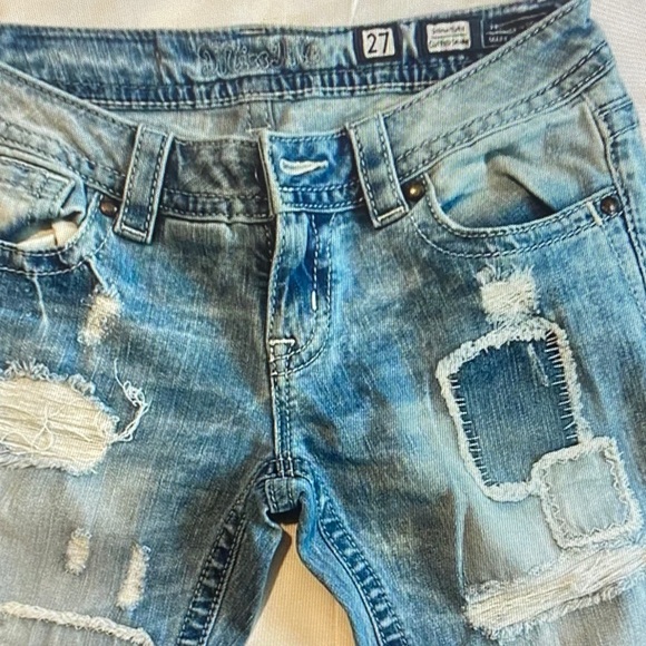 Miss Me Light Blue Skinny Jeans - Picture 3 of 5